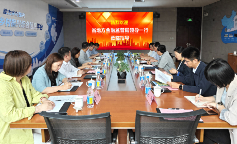 省地方金融监管局调研组赴临调研乡振通平台建设工作