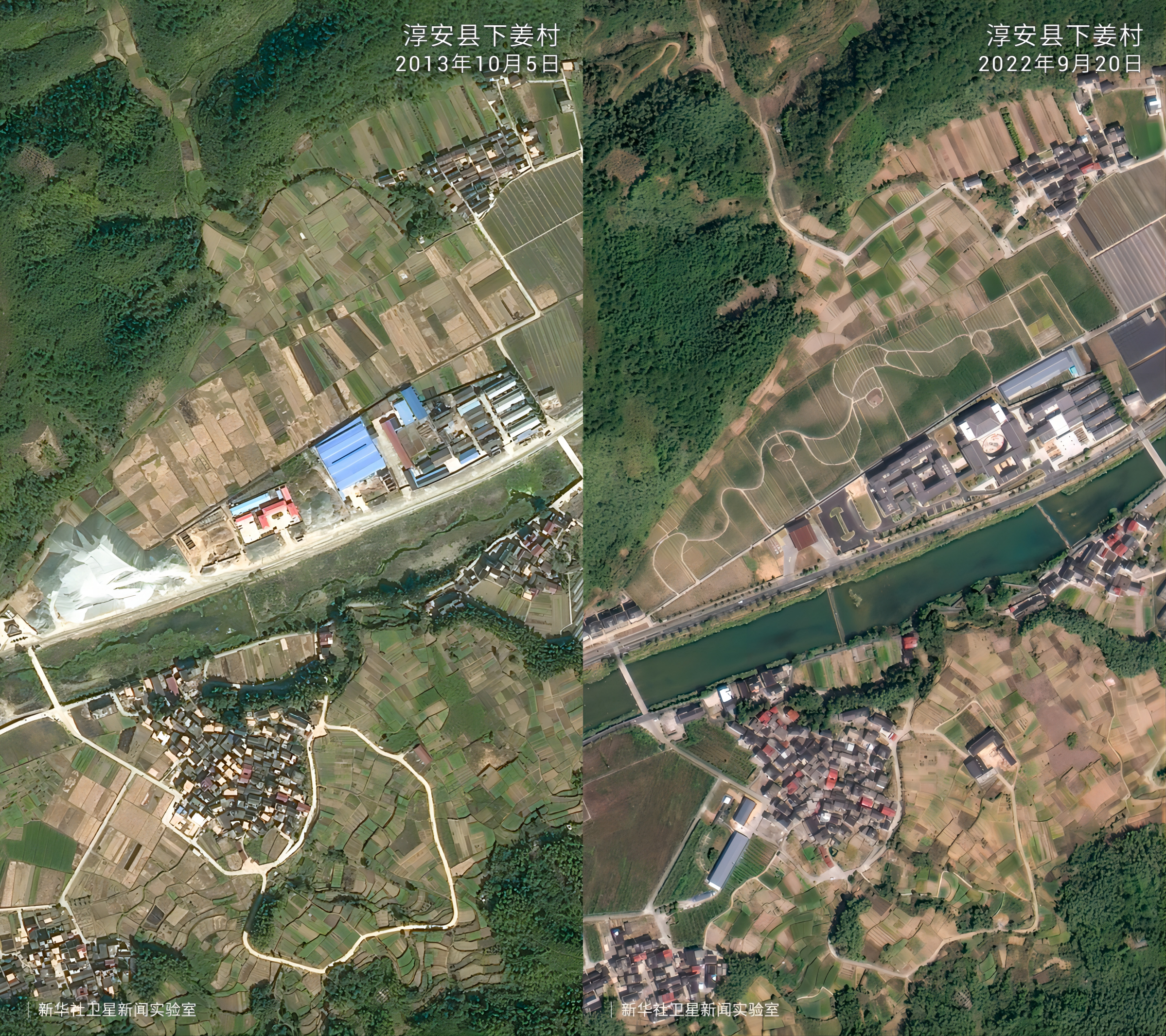 卫星新闻丨高空俯瞰“千万工程”20年蝶变