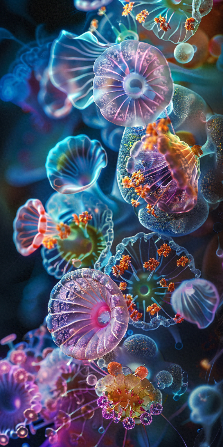 微观奇迹：显微镜下的海洋生物