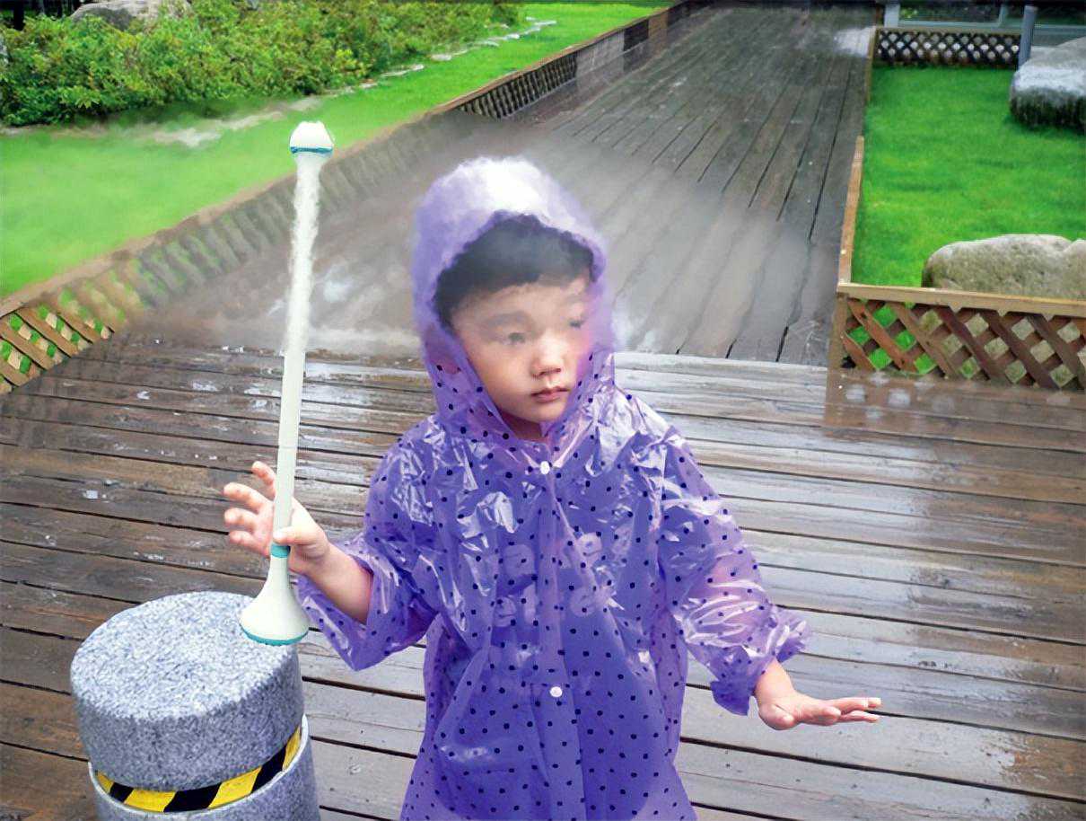 “空气雨伞”是什么？直接用气流推开雨水，有用吗？