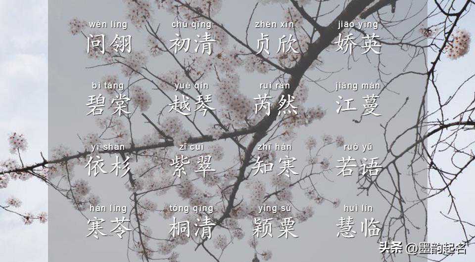 鸥鹭忘机！诗词里的女宝宝名字，个个初见入心