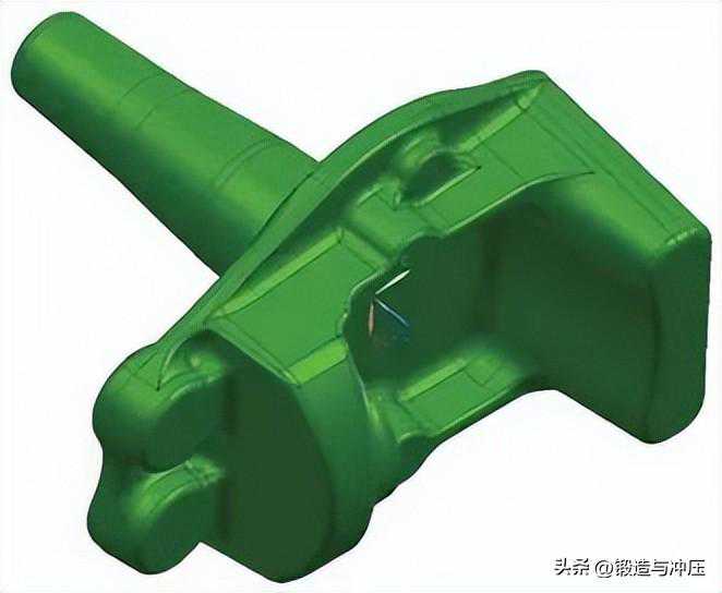 一种基于空气锤预坯的转向节立式锻造工艺